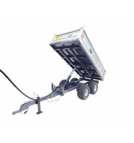 Přívěs dvounápravový 2,5T - třístranný sklápěč s osvětlením