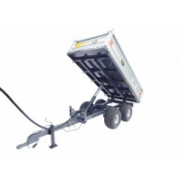 Přívěs dvounápravový 2,5T - třístranný sklápěč s osvětlením